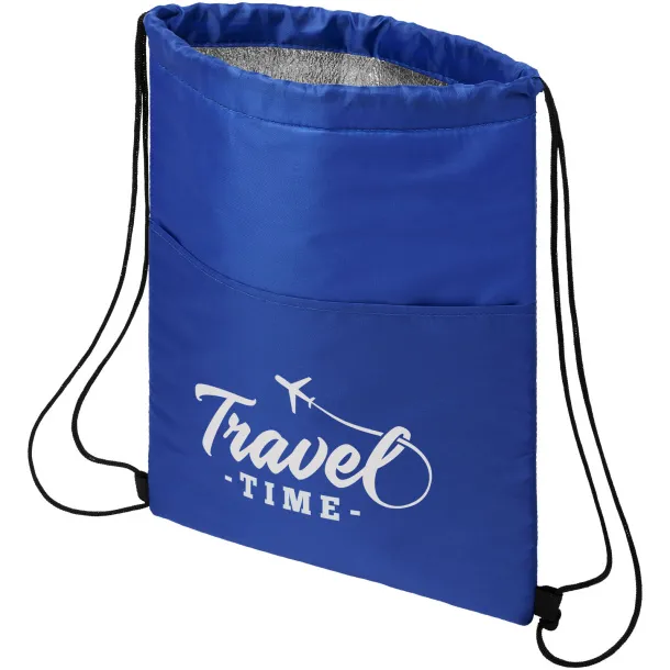 Oriole 12-can drawstring cooler bag Royal blue