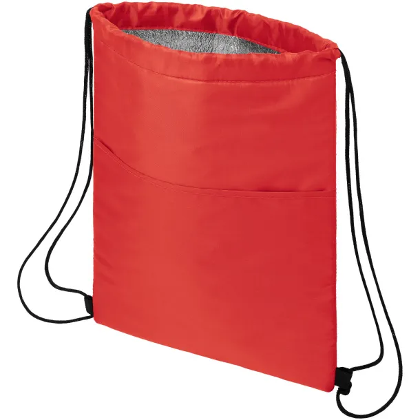 Oriole 12-can drawstring cooler bag Red