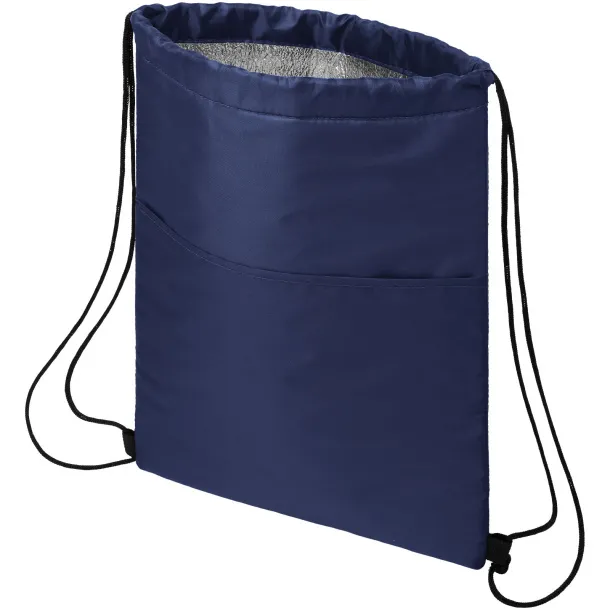 Oriole 12-can drawstring cooler bag Navy Blue