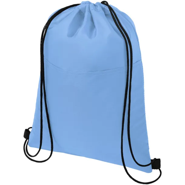 Oriole 12-can drawstring cooler bag Light blue