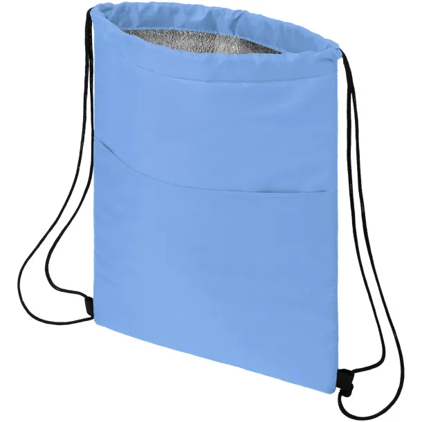 Oriole 12-can drawstring cooler bag Light blue