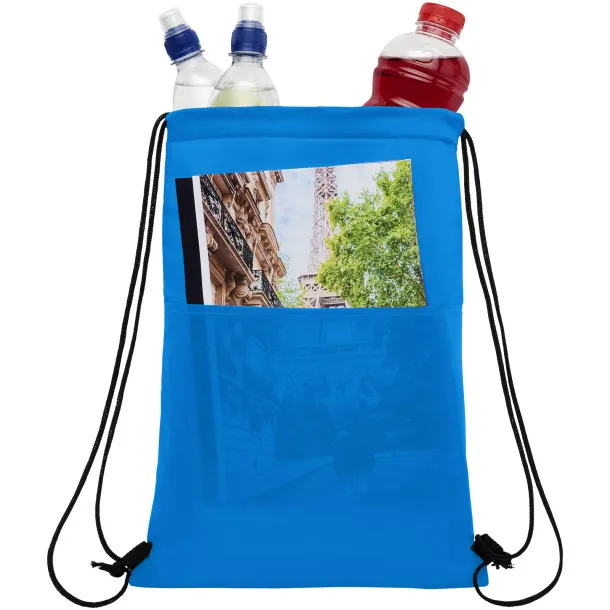 Oriole 12-can drawstring cooler bag Process blue