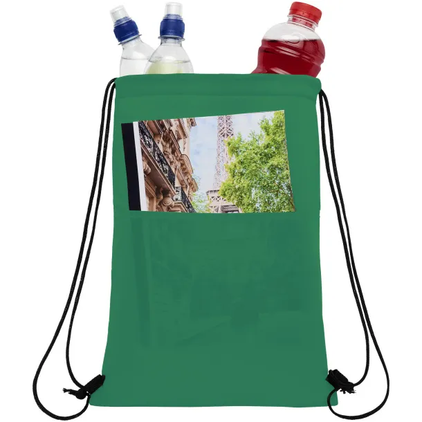 Oriole 12-can drawstring cooler bag Green