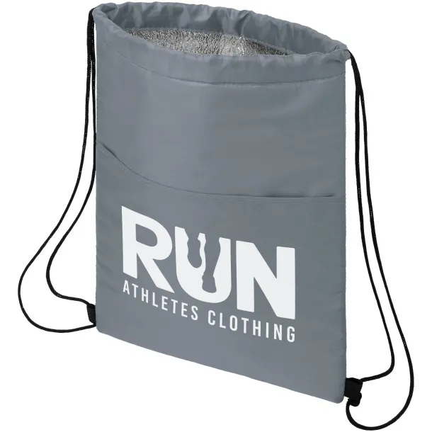 Oriole 12-can drawstring cooler bag Grey