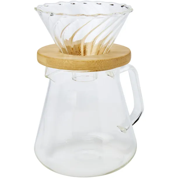 Geis 500 ml glass coffee maker - Seasons White Natural