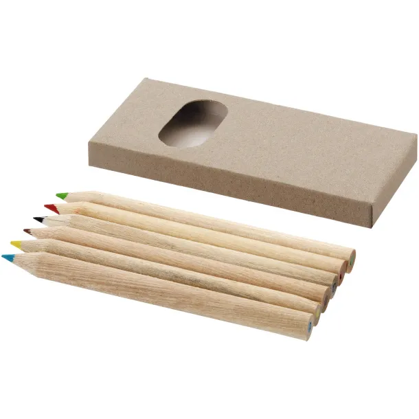 Artemaa 6-piece pencil colouring set Natural