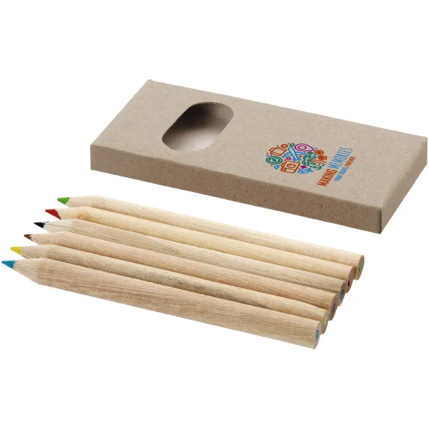 Artemaa 6-piece pencil colouring set Natural