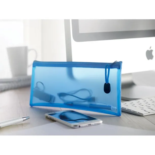 GRAN PVC pencil case Blue