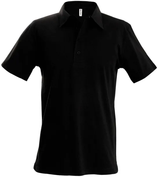  Muška jersey - polo majica kratkih rukava - Kariban Crna