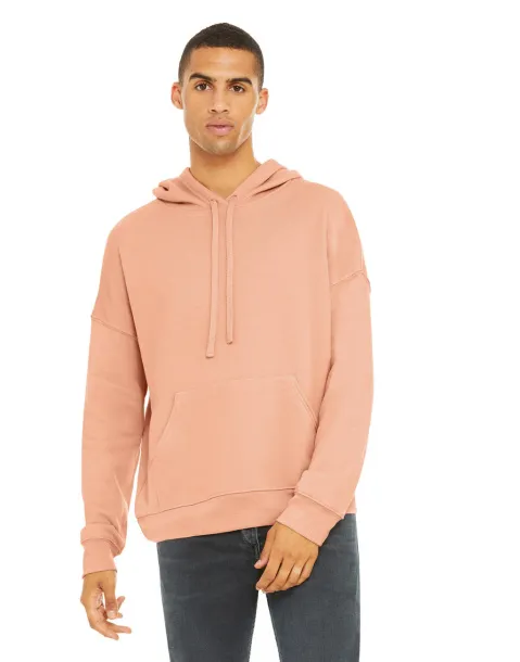  Unisex hoodie od spužvastog flisa Peach