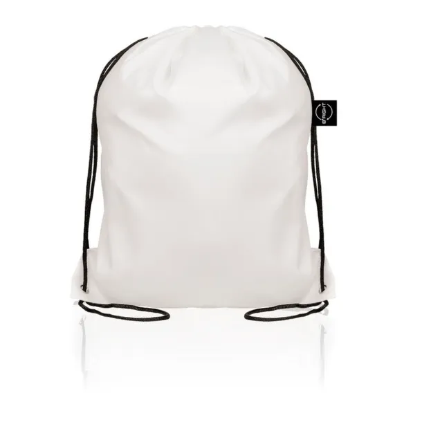  RPET drawstring bag B'RIGHT white