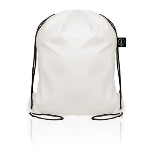  RPET drawstring bag B'RIGHT white