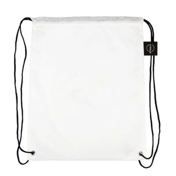  RPET drawstring bag B'RIGHT white