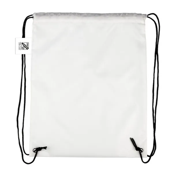  RPET drawstring bag B'RIGHT white