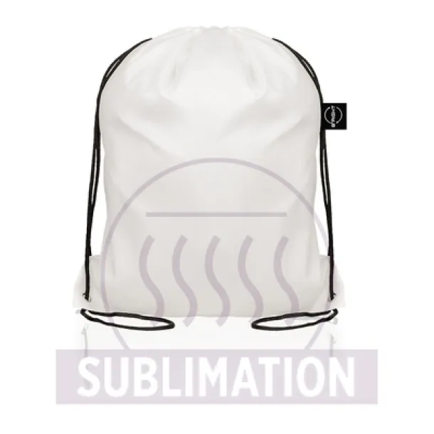  RPET drawstring bag B'RIGHT white