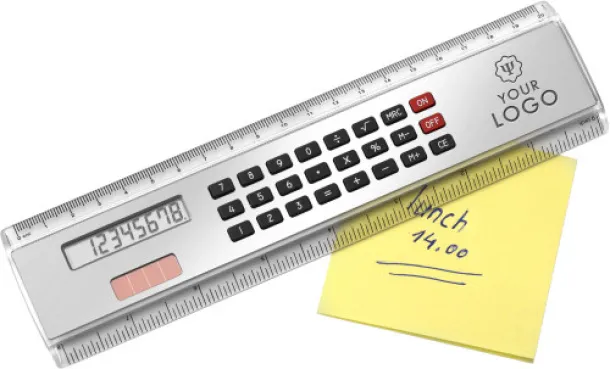 HEATHER ABS ruler with calculator