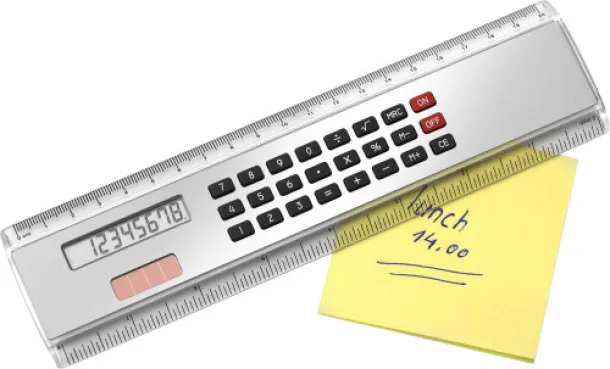 HEATHER ABS ruler with calculator