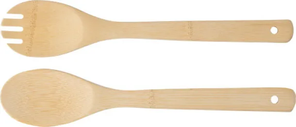 CHARLOTTE Bamboo salad cutlery brown