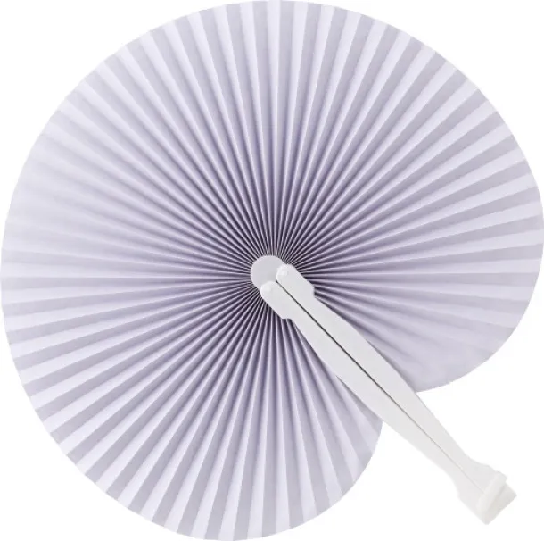 Dylan Paper hand held fan  white