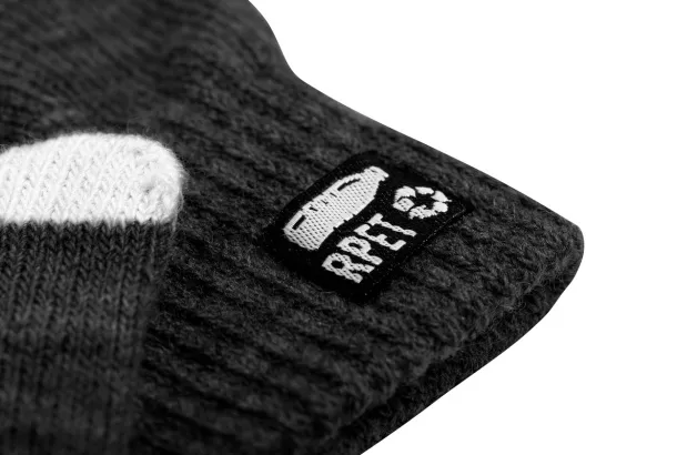 Retap RPET touch screen gloves Black