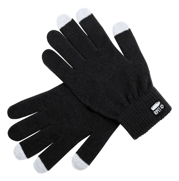 Retap RPET touch screen gloves Black