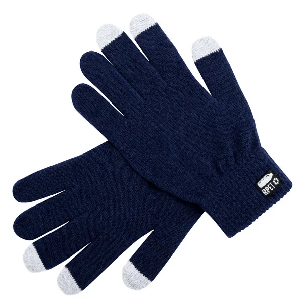 Retap RPET touch screen gloves Dark blue