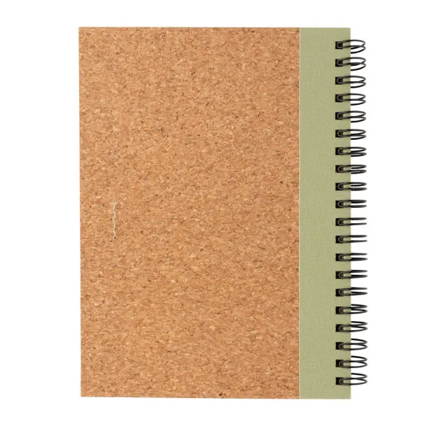  Cork spiral notebook with pen - XD Collection 45533C