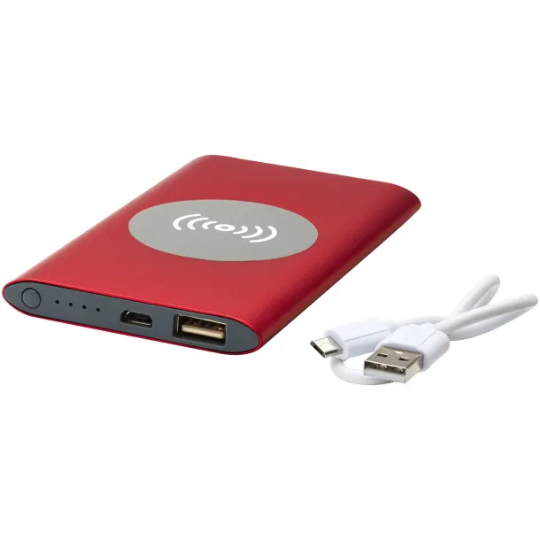 Juice 4000mAh wireless powerbank Red