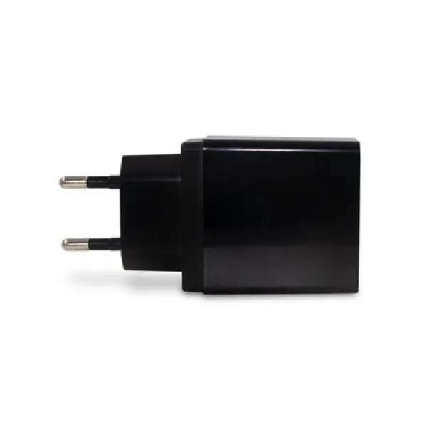 USB wall charger with 4 USB ports Crna