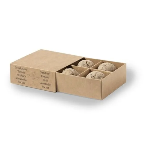  Set of seeds balls, 4 seeds types neutral