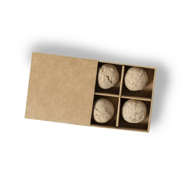  Set of seeds balls, 4 seeds types neutral