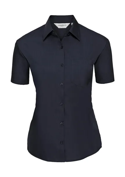  Ladies' Poplin Shirt - Russell Collection French Navy