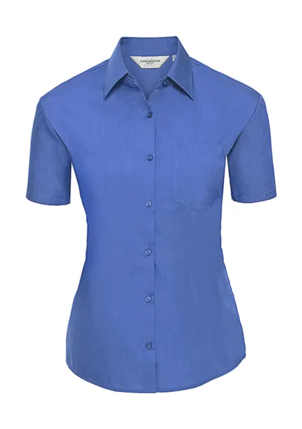  Ladies' Poplin Shirt - Russell Collection Corporate Blue