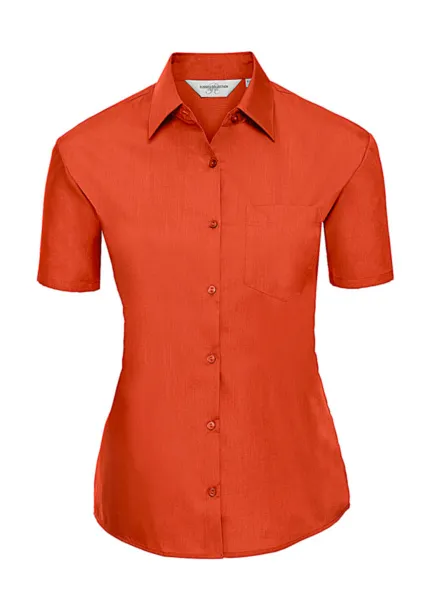  Ladies' Poplin Shirt - Russell Collection Narančasta