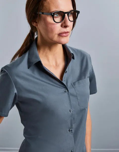  Ladies' Poplin Shirt - Russell Collection