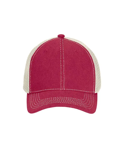  UNSTRUCTURED TRUCKER CAP - Comfort Colors Red Ivory