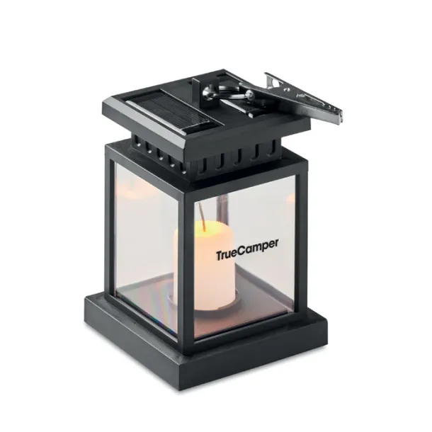 GABIA LAMP Solar outdoor lantern Black