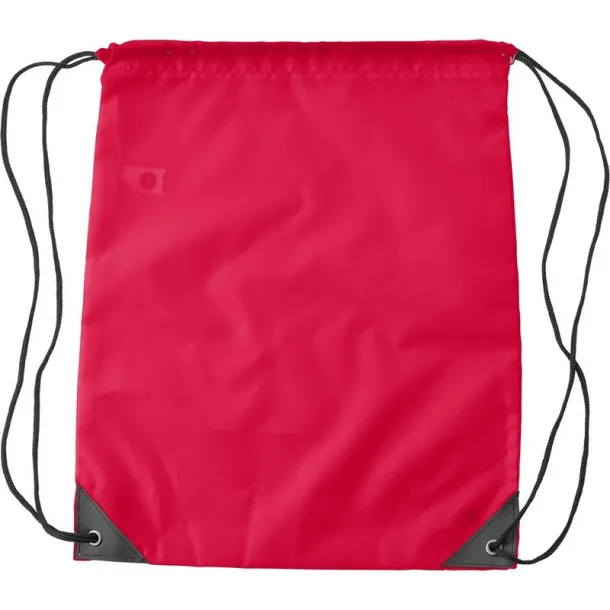  RPET drawstring bag Crvena