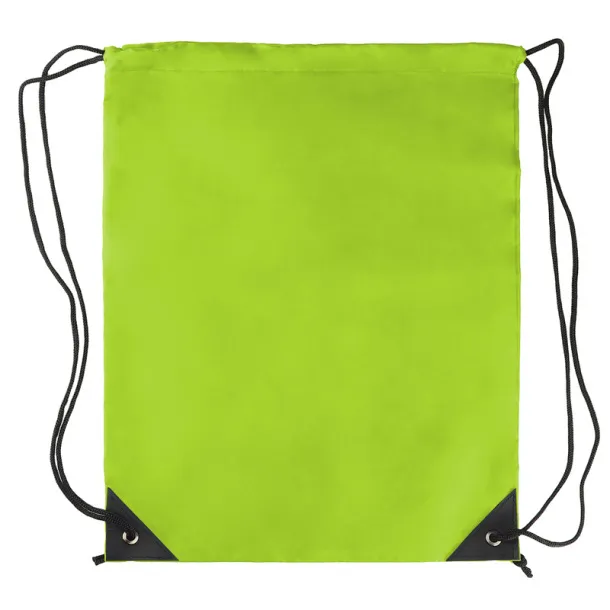  RPET drawstring bag lime green