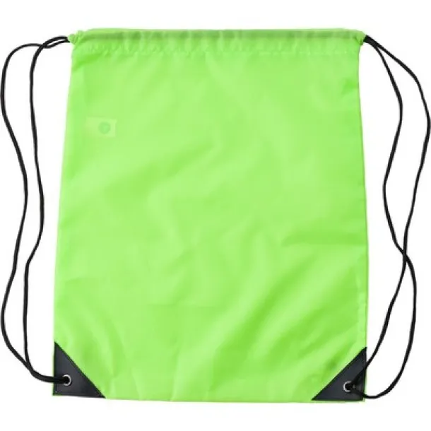  RPET drawstring bag lime green