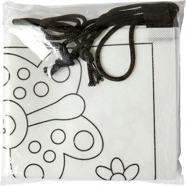 Drawstring bag for colouring, felt tip pens Bijela