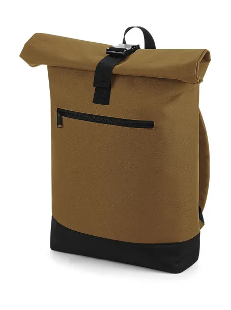  Roll-Top Backpack - Bagbase Caramel