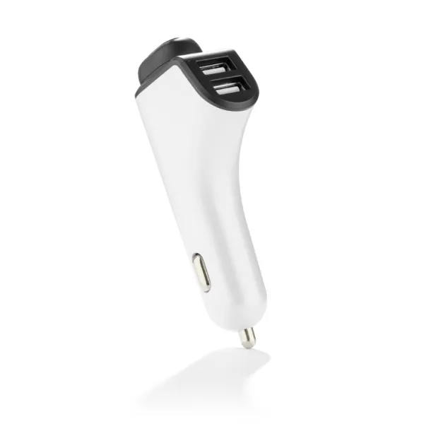 CALLY Charger with earphone Bijela