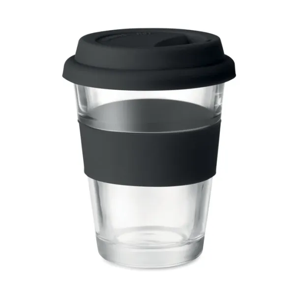 ASTOGLASS staklena putna čaša, 350 ml Crna