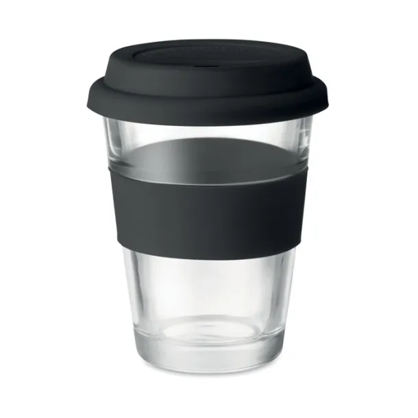 ASTOGLASS staklena putna čaša, 350 ml Crna