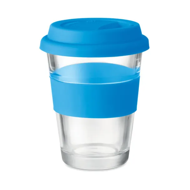 ASTOGLASS staklena putna čaša, 350 ml Plava