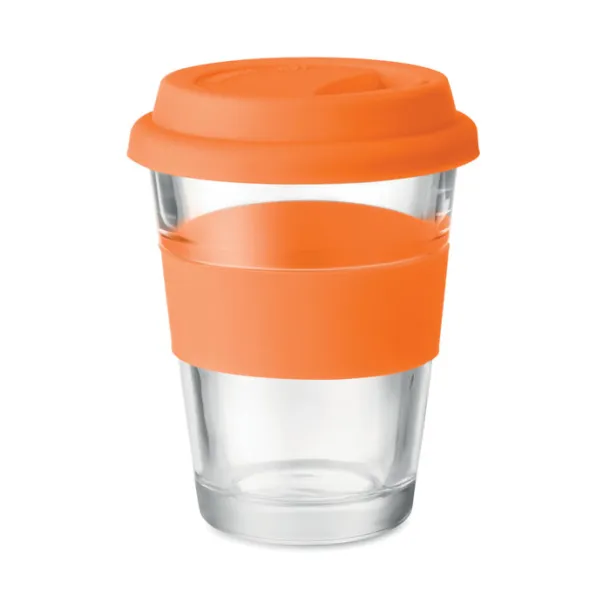 ASTOGLASS staklena putna čaša, 350 ml Narančasta