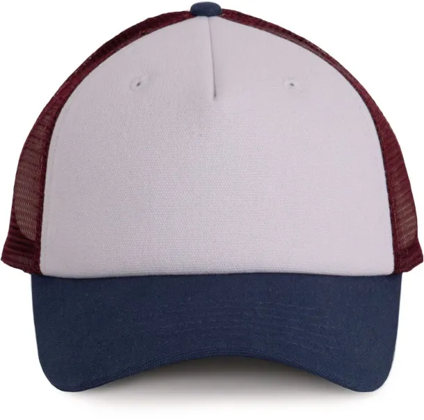  TRUCKER CAP - 5 PANELS - K-UP White Indigo