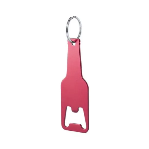  Keyring, bottle opener "bottle" red