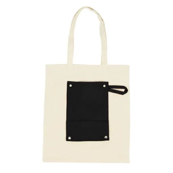 Arlo Cotton foldable shopping bag black